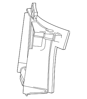 2016-2024 Chevrolet Camaro Rear Driver Side Auxiliary Radiator Duct ...