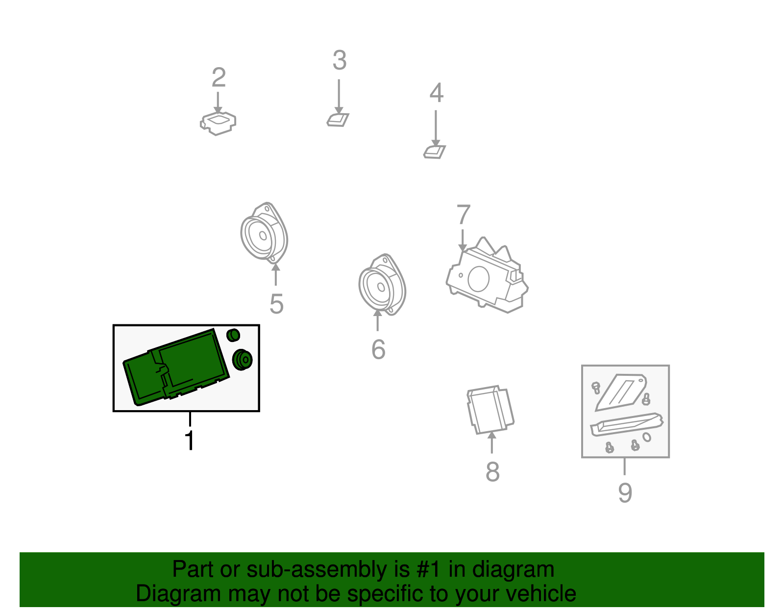 2008 Saturn Vue Radio AssemblyAM/FM Stereo & Audio Disc Plyr 20903411