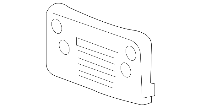 Front License Plate Bracket - GM (96848586)
