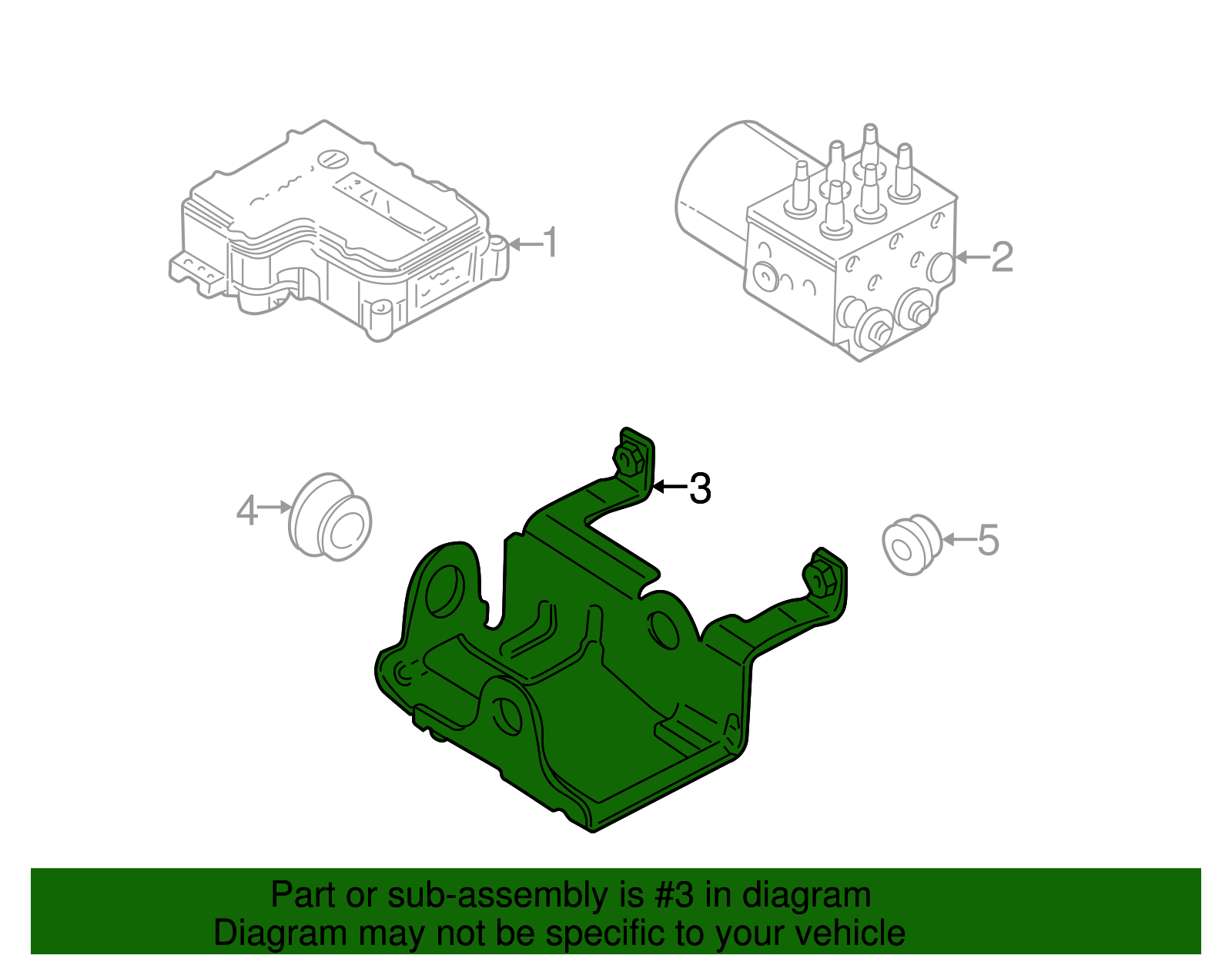 Bracket, Brake Press Module Vlv Bracket Br - Cadillac (89027157)