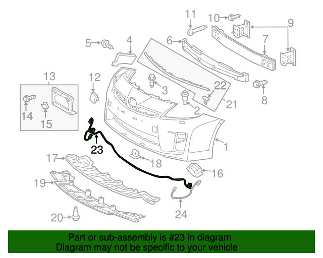 20102011 Toyota Prius Wire Harness 8211347040 Toyota Parts Center