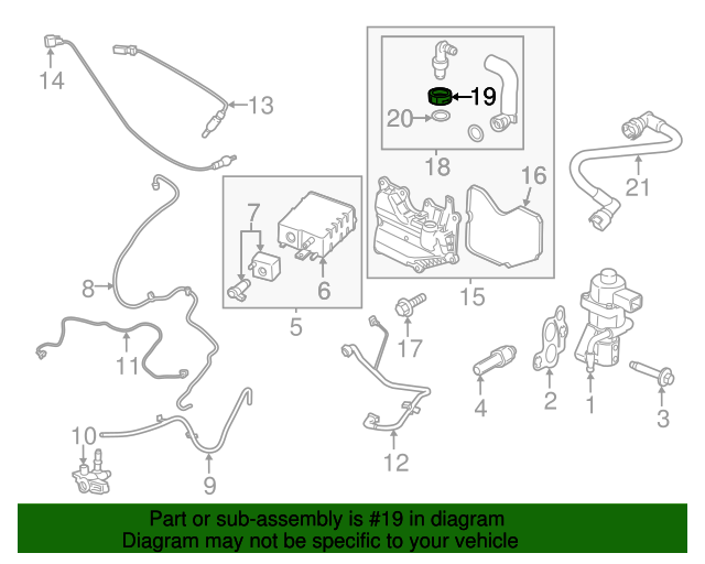20022023 Ford OEM PCV Valve Grommet 1S7Z6A892AAA Ford Parts Center