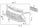 2021-2023 Chevrolet Trailblazer Front Grille (Replaces 42752110 ...