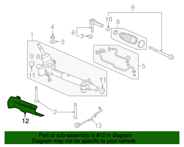 20102019 GM Steering Gear Heat Shield 25991723