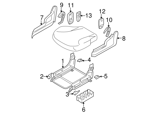 Genuine Hyundai 88122-2E500-U7 Seat Shield Cover