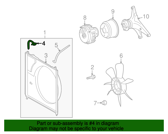 20072022 Toyota Reservoir Cap 164050P100 Toyota Parts Center