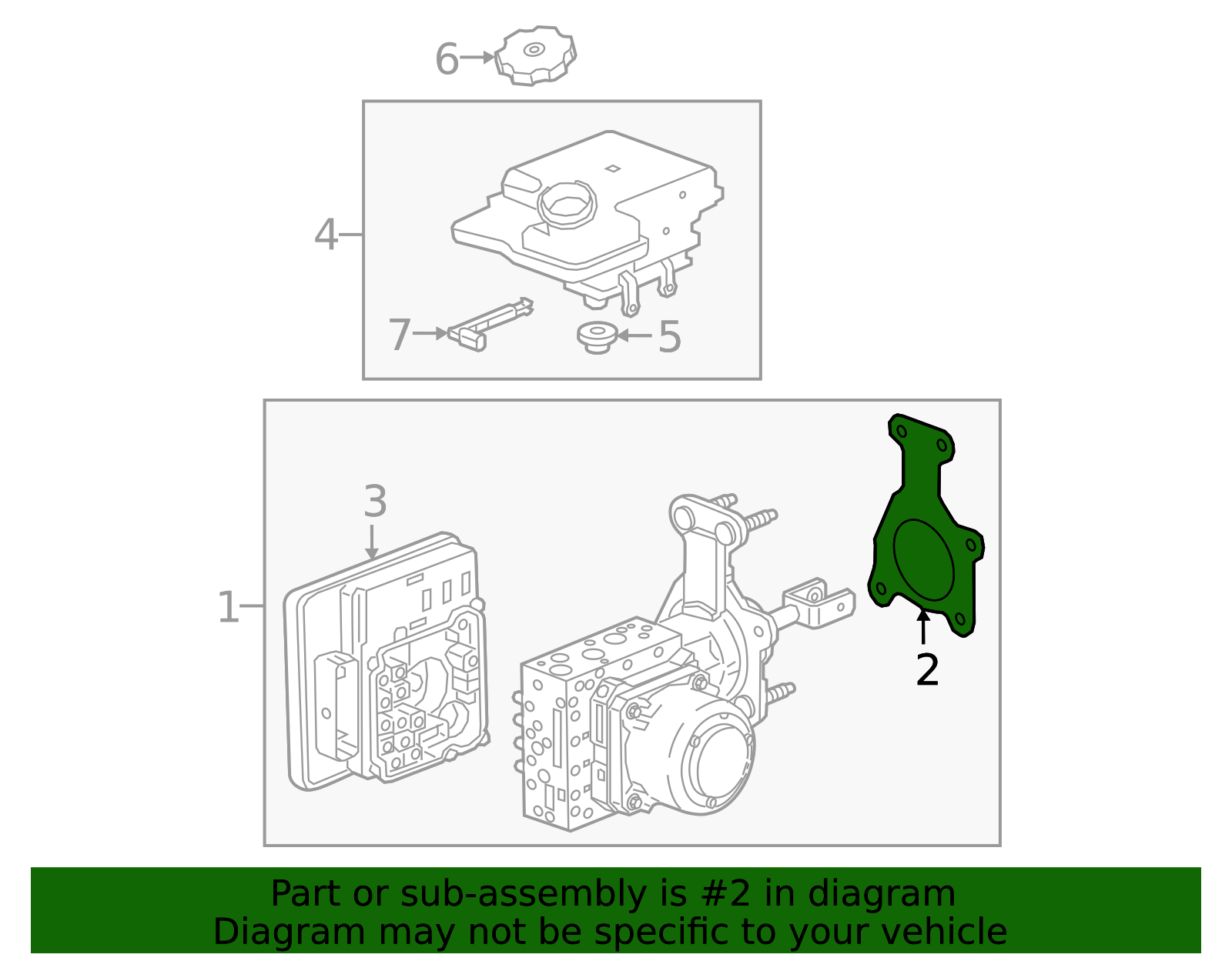 Brake Master Cylinder Gasket - GM (84417422)