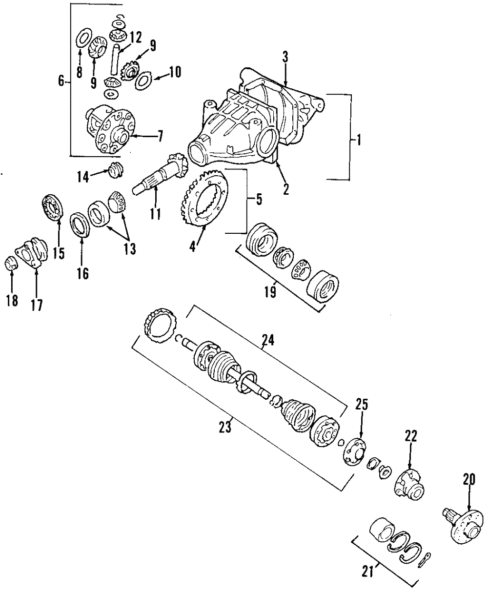 Gear Set, Diff Ring & Drv Pinion(W/Nut) - GM (90540657)
