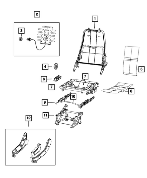 Ram Riser Max Front Seats - Adjusters, Recliners, Shields and Risers for 2025 Ram ...