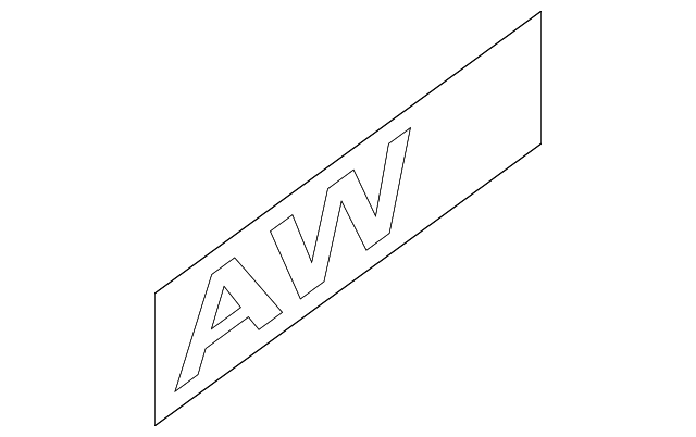 Liftgate AWD Emblem - GM (10394270)