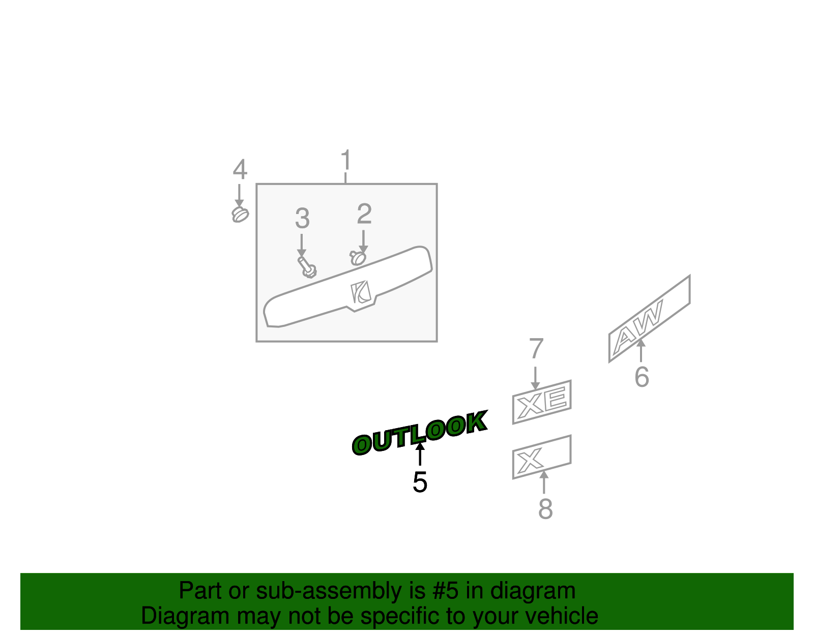 Plate Assembly-L/Gate Na - GM (10394269)