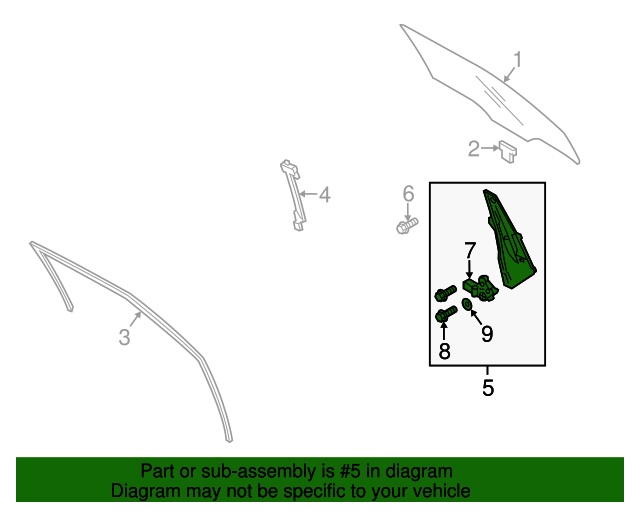 824022V000 Window Regulator 20122017 Hyundai Veloster World OEM