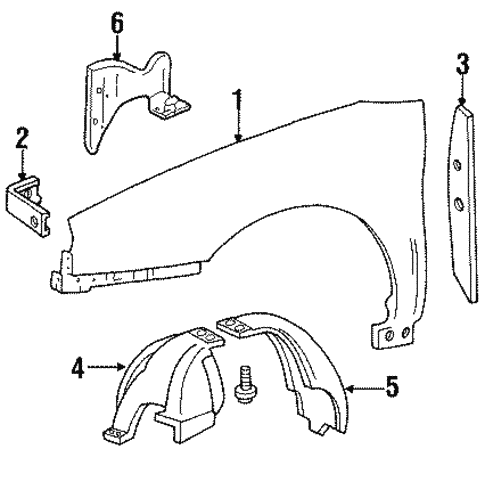 Fender & Components for 1999 Ford Taurus #0