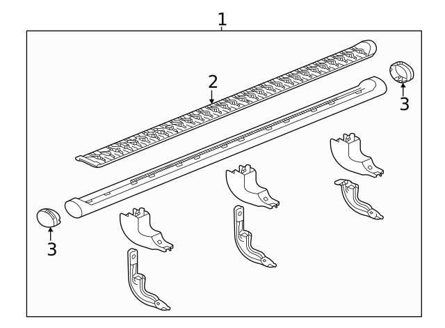 2021-2024 Chevrolet Suburban Running Board Step 84331817 | GM  