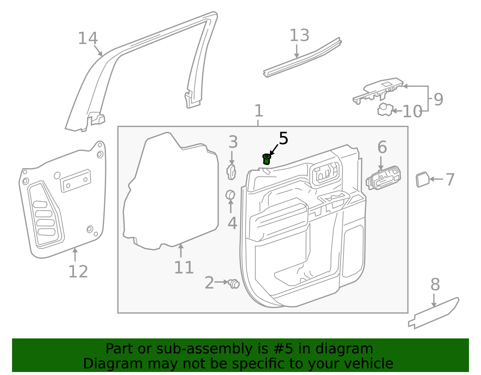 Lock Knob Bezel - GM (84363364)