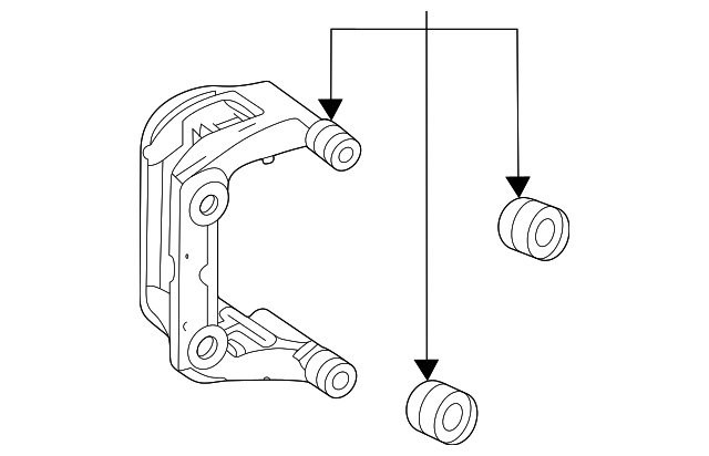 167-423-64-00 - Caliper Support 2019-2024 Mercedes-Benz | Mercedes 