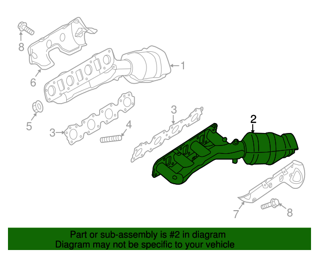 20202022 Nissan Exhaust Manifold 140E26JF0A QuirkParts