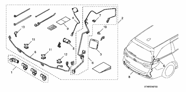 Back-UP Sensor - Attachment for 2021 Honda Odyssey #0