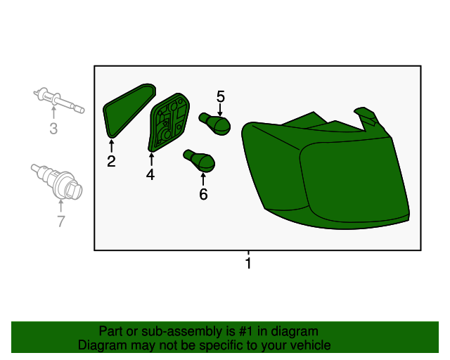 20112014 Volkswagen Jetta OEM NEW VW Volkswagen 20112014 Jetta Tail