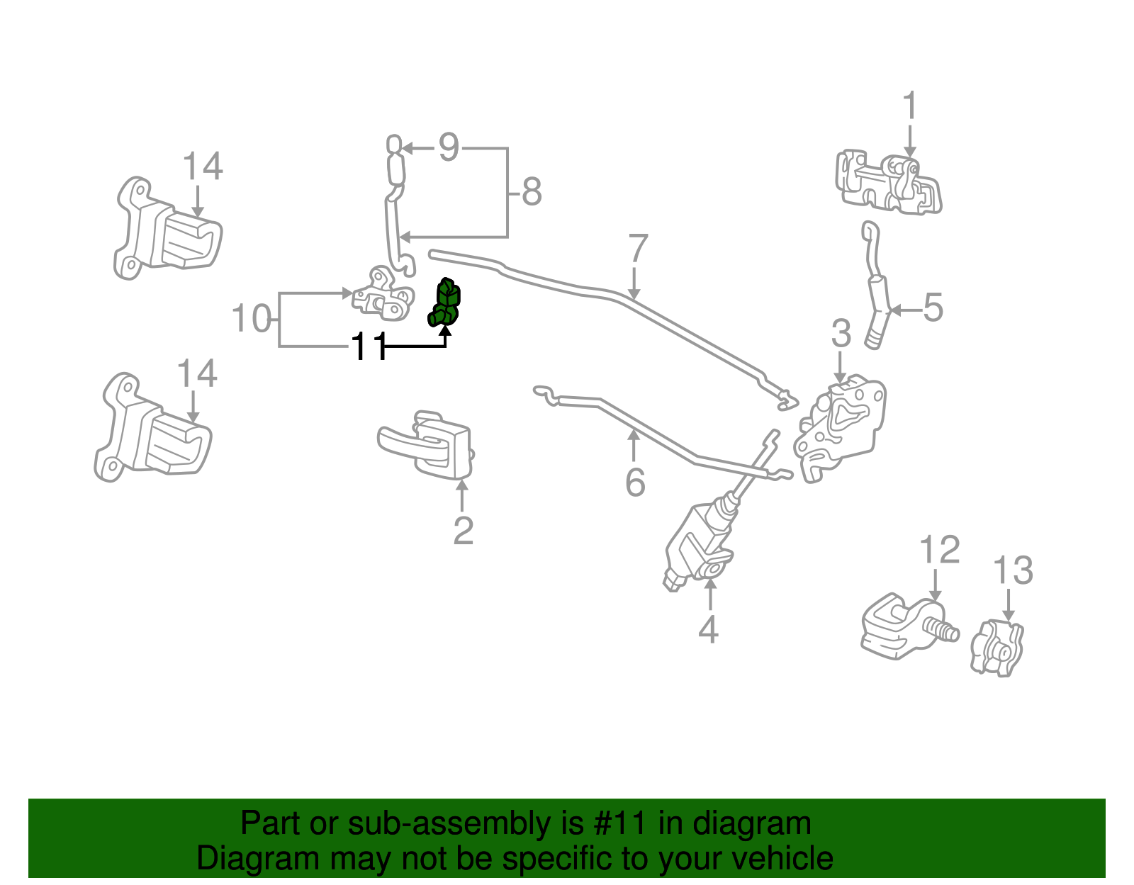 Lock Lever Retainer - Ford (E8AZ-5421952-A)