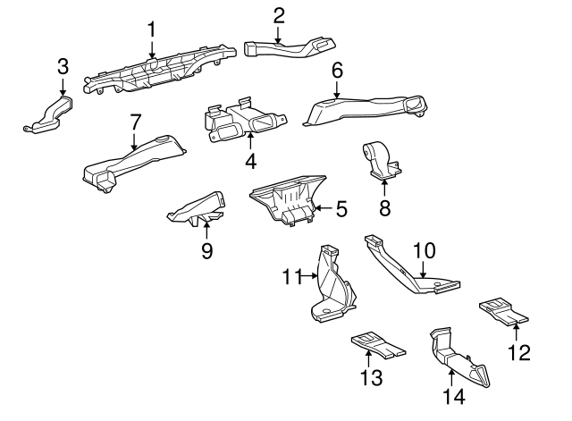 2010-2023 Lexus GX460 Outlet Duct 87215-60020 | Discount Parts Monster