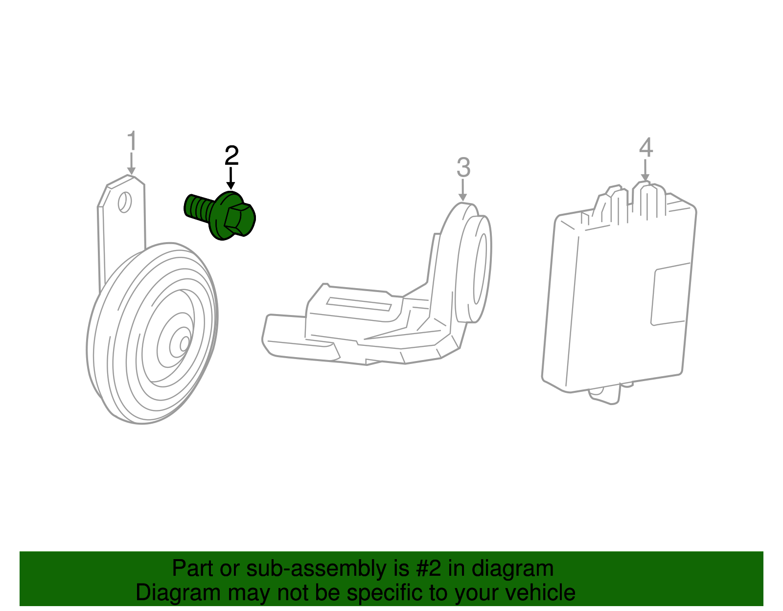 Alarm Horn Bolt - Toyota (90119-A0118)