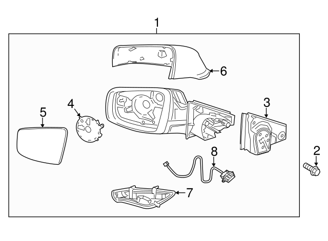 Genuine Buick LaCrosse Signal Lamp 20760212