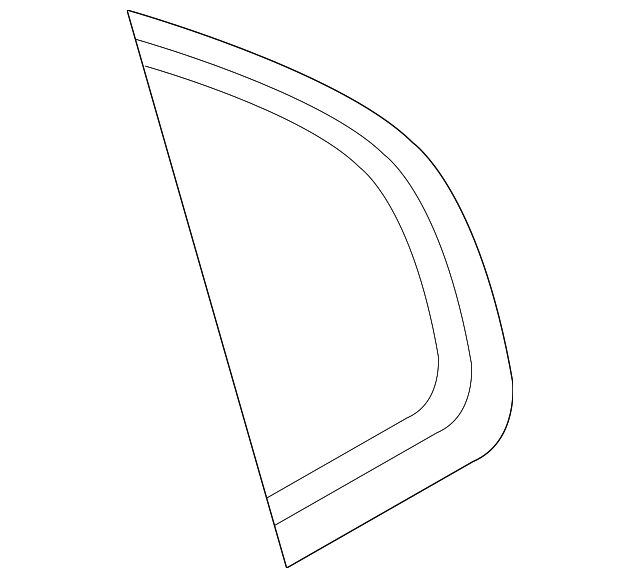 Rear Passenger Side Window Trim - GM (96649125)