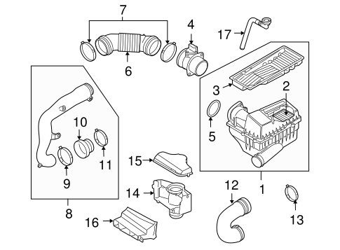 Air Intake for 2006 Volkswagen Jetta vwpartscenter