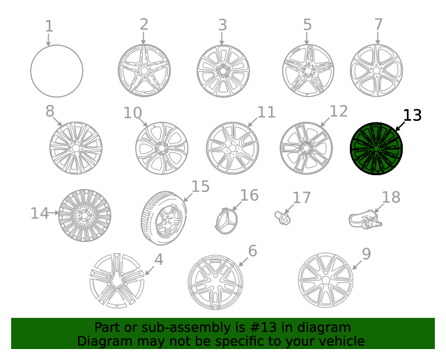 2017-2024 Mercedes-Benz Wheel AMG Multi-Spoke 50.8 Cm (20 Inch) 213-401 ...