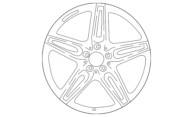 213-401-22-00-7X21 - Wheel AMG Multi-Spoke 50.8 Cm (20 Inch) 2018-2024 ...