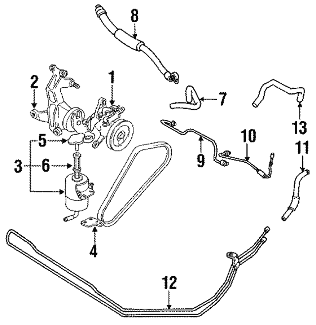 1998 Mitsubishi Eclipse Steering Diagram
