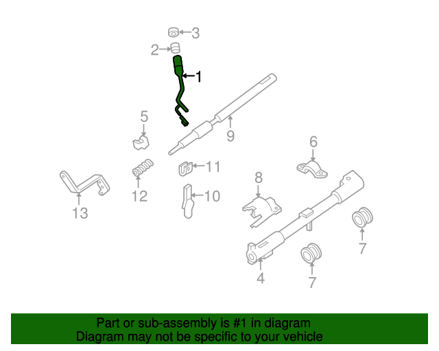 2014 Ford OEM Gear Shift Assembly EC2Z7210BA OEM Ford Parts