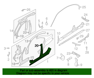 41218228235 - 1999-2005 BMW Center Pillar & Rocker (41-21-8-228-235 ...