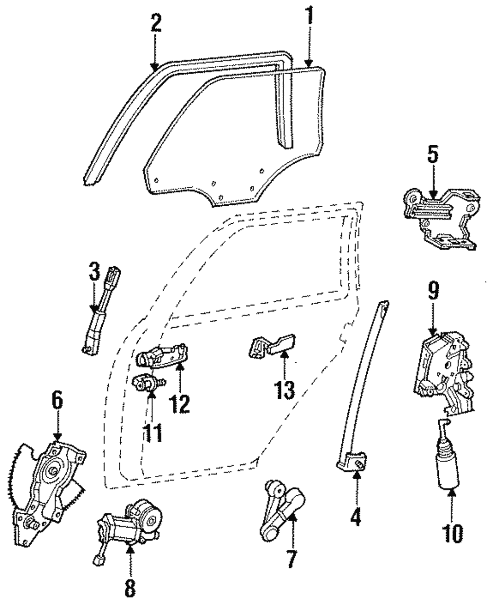 Window Handle - Ford (E9DZ-5423342-H)