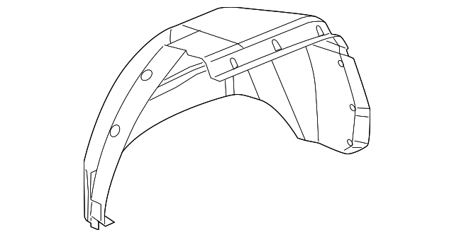 Passenger Side Rear Wheelhouse Liner - GM (15246962)