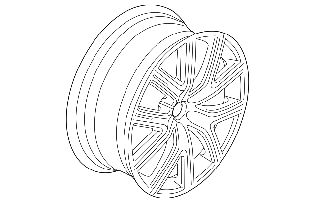 Genuine Aluminum Rim Skadi 8 X 18 Inch for 2016-2018 Volvo
