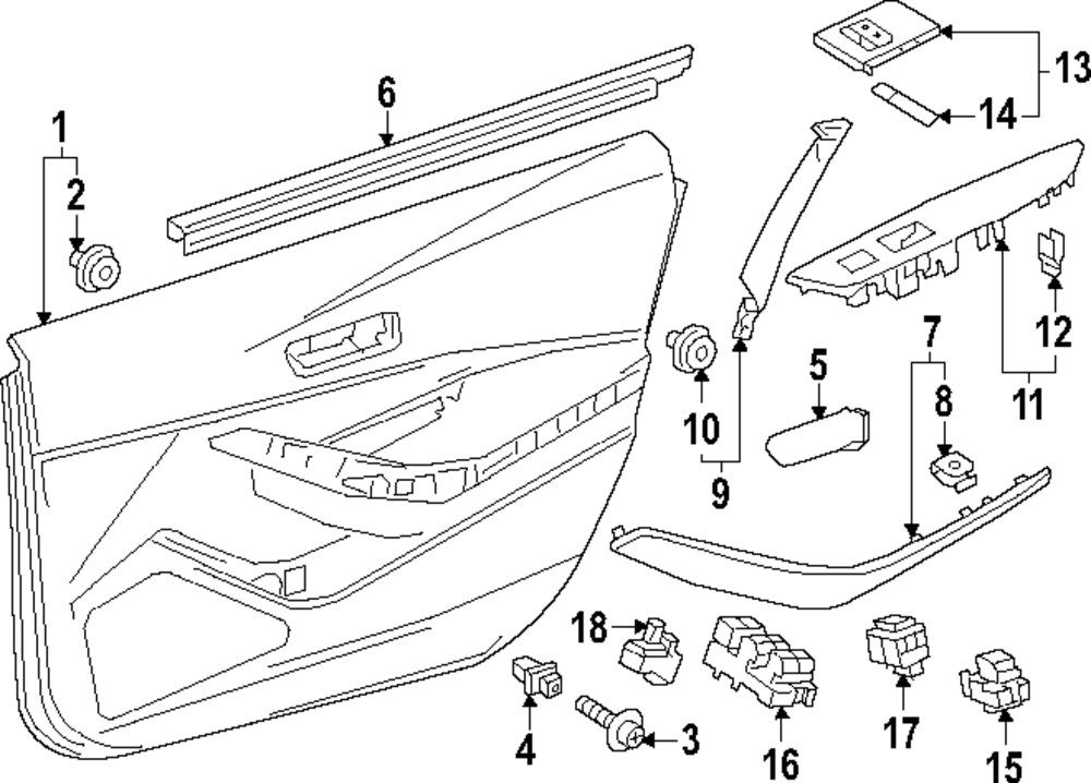 Window Switch - Toyota (84810-12140)