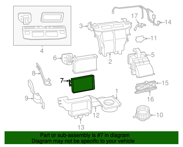 20092014 Volkswagen Routan Heater Core 7B0819031B VW Direct Parts