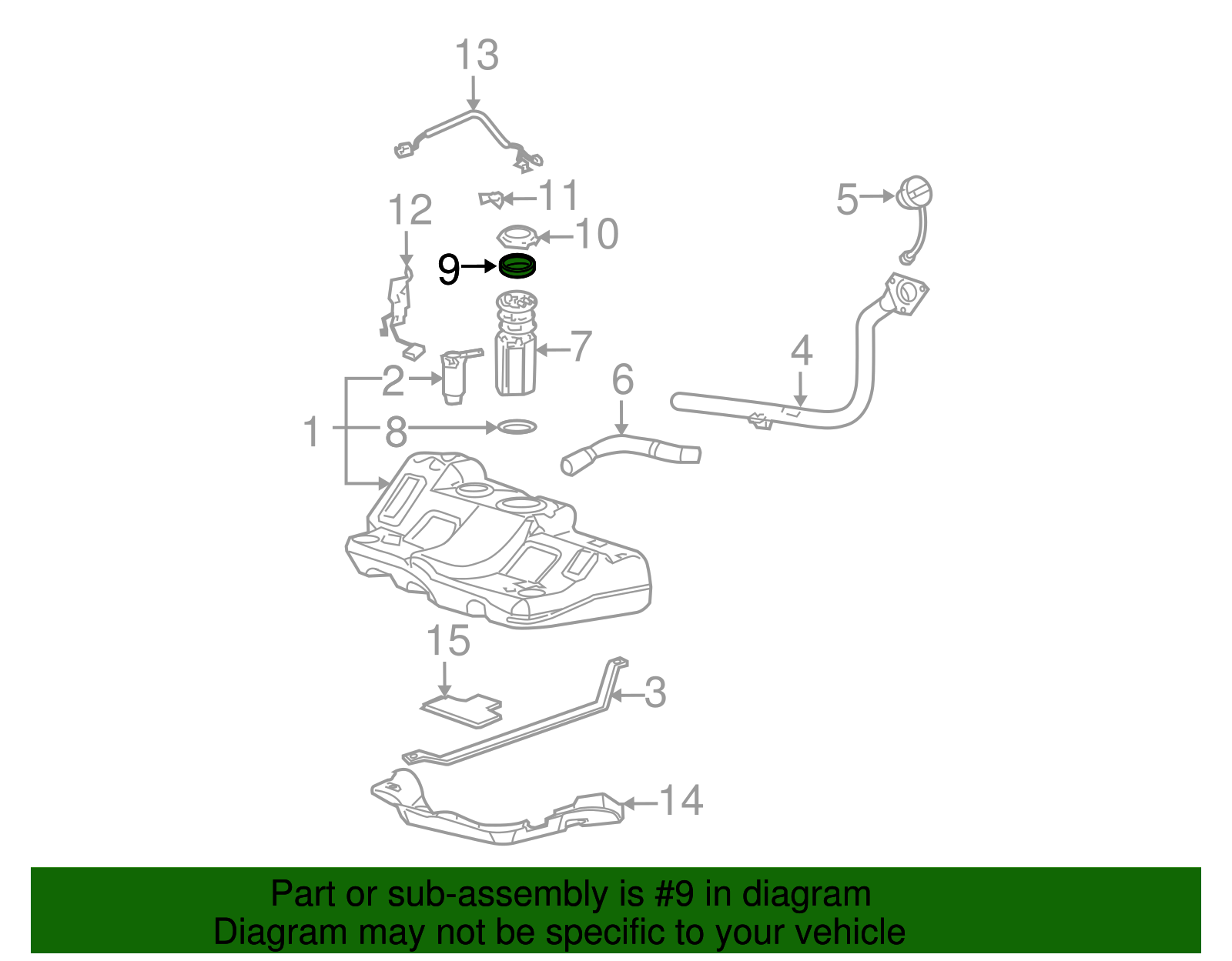 Fuel Tank Sending Unit O-Ring - GM (15034832)