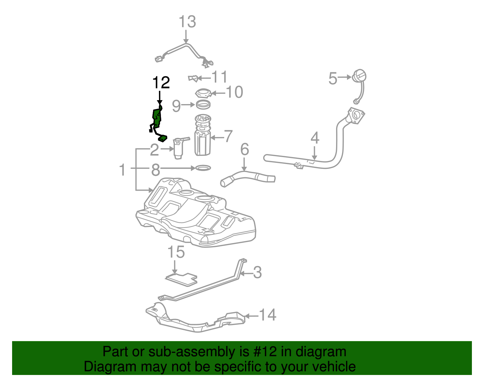 Fuel Level Sensor Kit with Seal - GM (89060197)