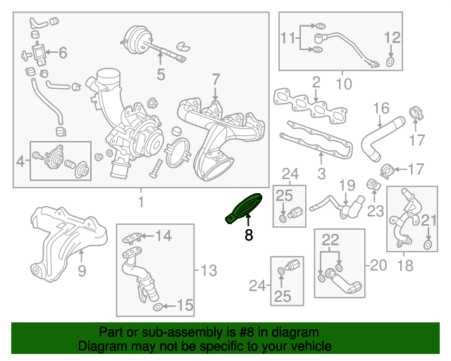 55565351 OEM GM Exhaust Manifold Clamp GM Parts