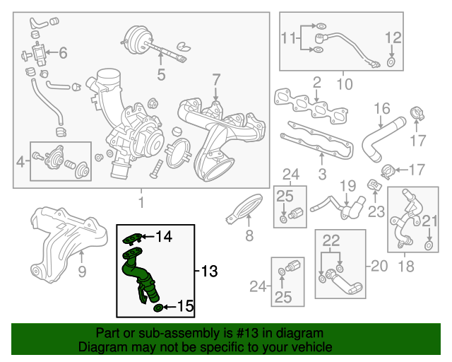 55587854 Turbocharger Oil Return Pipe 20112021 GM Chevrolet Parts