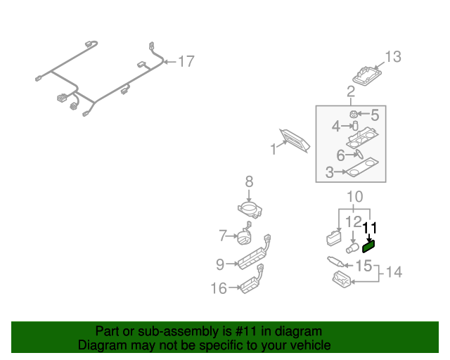 Dome Light Lens 7L6-947-125-A