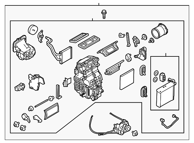 Genuine OEM Nissan Frontier AC Heater Assembly Front Cover – Part #27122-EA000