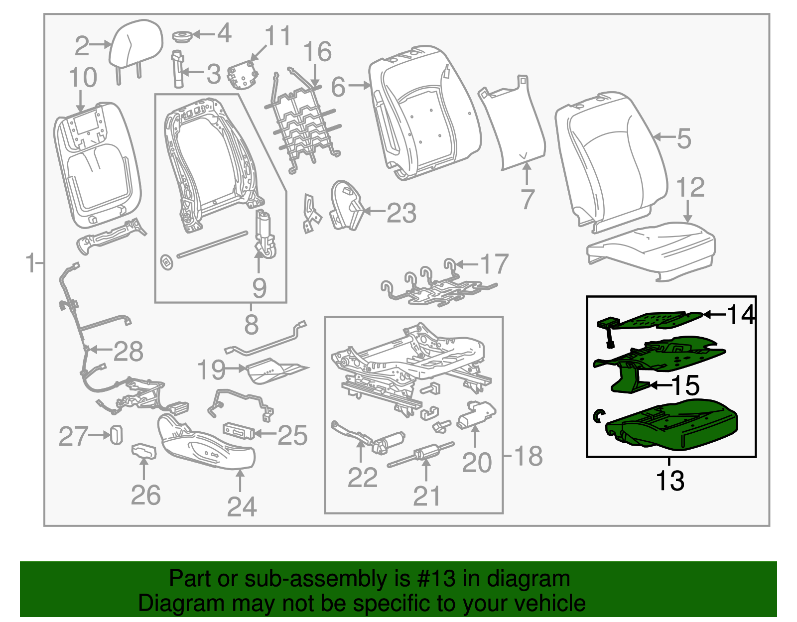 Airbag Front Passenger Presence Module - Buick (90803724)