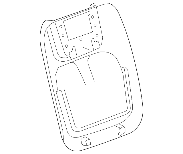Jet Black Front Seat Back Finish Panel - Buick (90905681)
