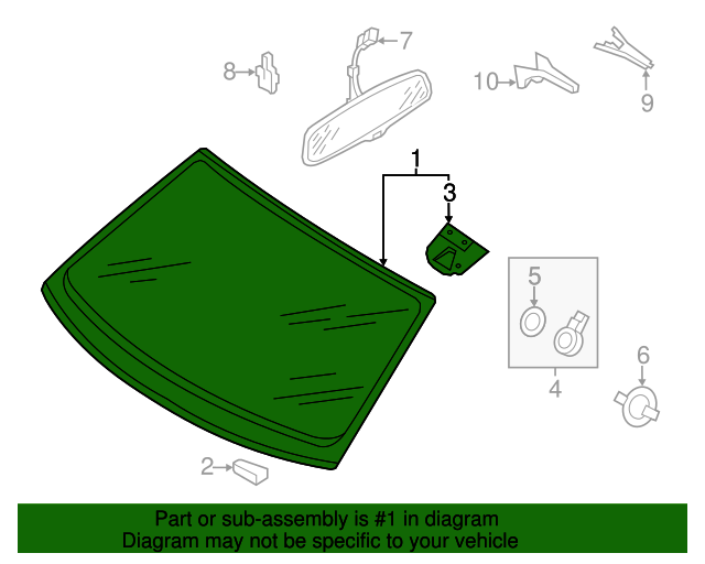 20132017 Audi Windshield 8R0845099PNVB XportAuto