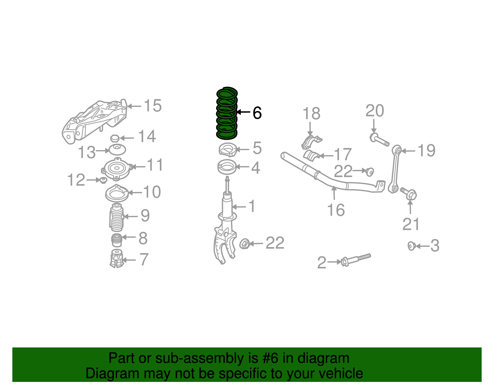 Coil Spring - Volkswagen (7L6-411-105-M)