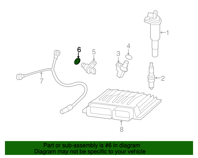 Genuine BMW 11117574144 Crankshaft Sensor Seal FREE Shipping on